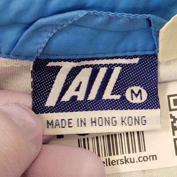 Vintage TAIL Cropped Windbreaker Jacket Medium 23x24 Lightweight - Picture 10 of 11